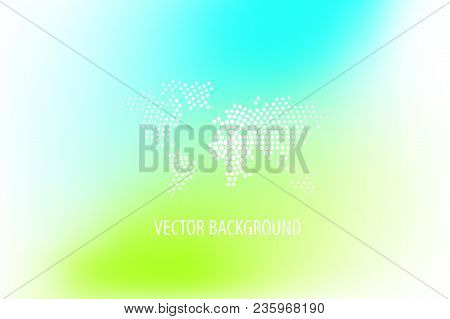 Abstract Background Design, Vector Elements For Graphic Template. Colourful Eco Green Turquoise Elem