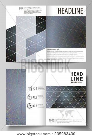 Business Templates For Bi Fold Brochure, Magazine, Flyer, Booklet Or Annual Report. Cover Design Tem