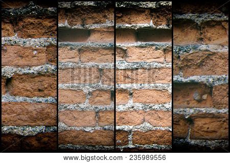 Old Brick Wall, Stone Background Or Rock Surface - Good For Web Site Or Mobile Devices.