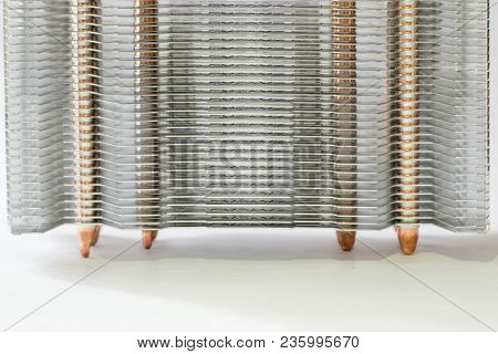 Concept Of Air Cooling Of The Central Processor Of A Computer Aluminum Radiator With Copper Heat Pip