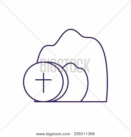 Communion Wafer With Cross Design, Religion Christianity God Faith Spirituality Belief Pray And Hope