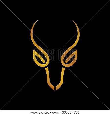 Deer Simple Logo, Deer Head Icon Logo