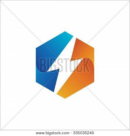 Flash Logo Design, Thunderbolt Logo Icon Vector