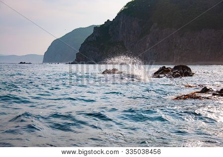 Rocky Sea Coast Of The Russian Far East.