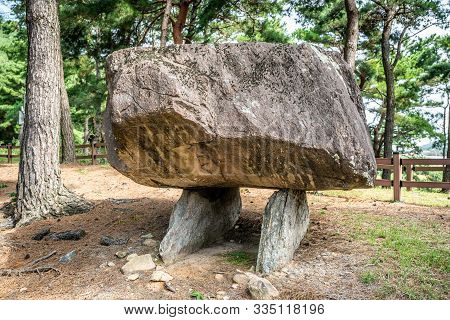 Dolmen Of Table Type Called Chief Dolmen In Gochang Dolmens Site South Korea