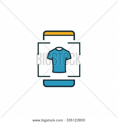 Augmented Reality Commerce Icon. Outline Filled Creative Elemet From Visual Device Icons Collection.