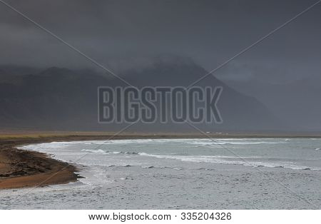 Stormy landscape on Snaefellsness Peninsula, Iceland, Europe