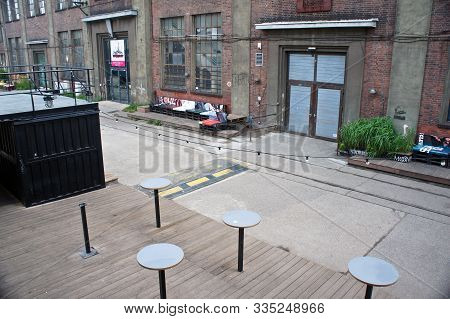 11, August, 2019, Gdansk, Poland. Electricians Street, Ulica Elektrykow, Located In Gdansk.