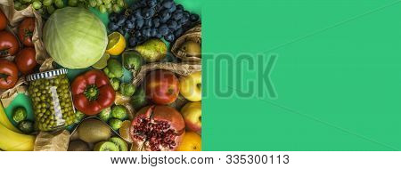 Healthy Diet - Sources Of Vitamin C - Bell Pepper, Kiwi, Grape, Cabbage, Lemon, Mango, Pomegranate, 