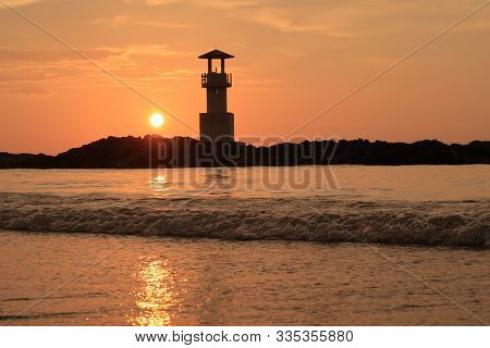 Sunset On The Beach In Phang Nga, Thailand
