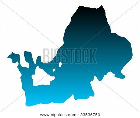 Mapa jezera Chiemsee