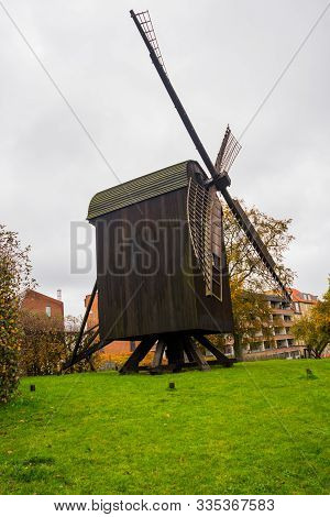 Aarhus, Denmark: Old Windmill Near The Botanical Garden In Aarhus