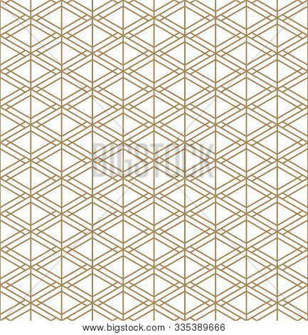 Seamless Geometric Pattern Inspired By Japanese Woodworking Style Kumiko Zaiku.for Template,fabric,t