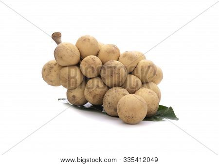 Fresh Longkong Fruit Natural  On White Background