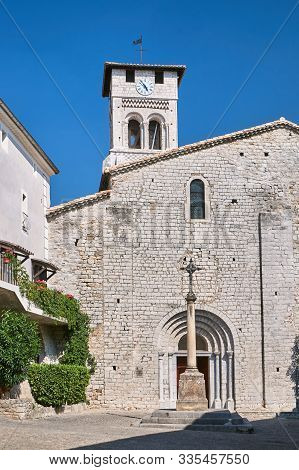 The Medieval Stone  Church Saint-pierre-aux-liens Of Ruoms