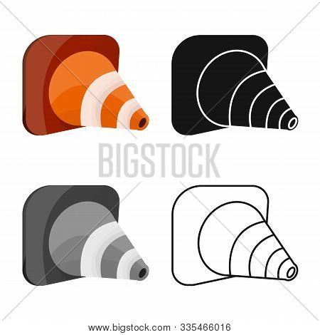 Vector Illustration Of Roadwork And Road Logo. Graphic Of Roadwork And Cone Vector Icon For Stock.