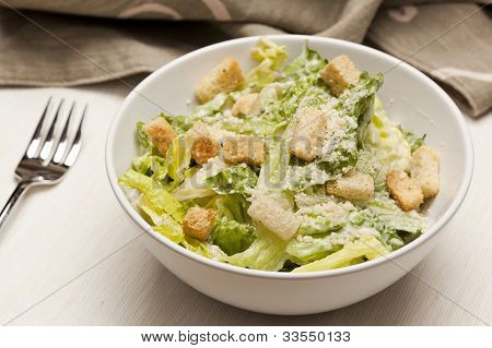 Salada César verde