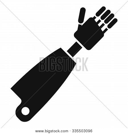 Prosthesis Hand Icon. Simple Illustration Of Prosthesis Hand Vector Icon For Web Design Isolated On 