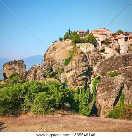 The Monastery of Great Meteoron in Meteora, Greece - Greek landmark