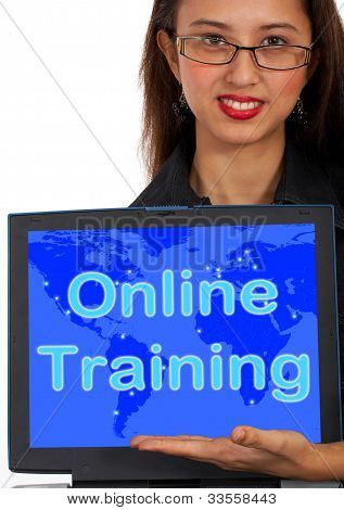 Online Training Computer Message Showing Web Learning