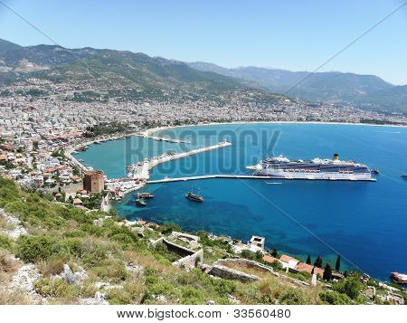 Krásné zátoky Alanya.