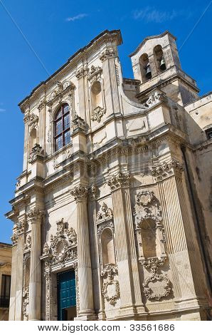 Iglesia de Santa Chiara. Lecce. Puglia. Italia.