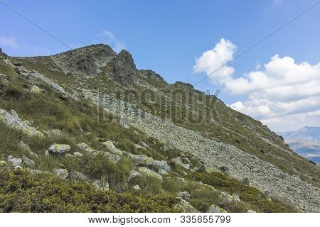 Landscape From Hiking Trail From Kupen Peaks To Orlovets Peak, Rila Mountain, Bulgaria