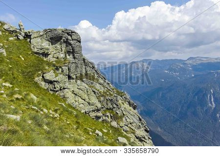 Landscape From Hiking Trail From Kupen Peaks To Orlovets Peak, Rila Mountain, Bulgaria