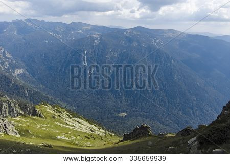 Landscape From Hiking Trail From Kupen Peaks To Orlovets Peak, Rila Mountain, Bulgaria