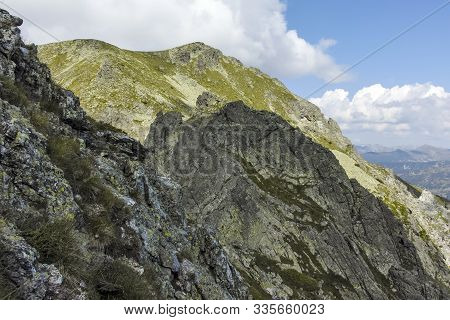 Landscape From Hiking Trail From Kupen Peaks To Orlovets Peak, Rila Mountain, Bulgaria