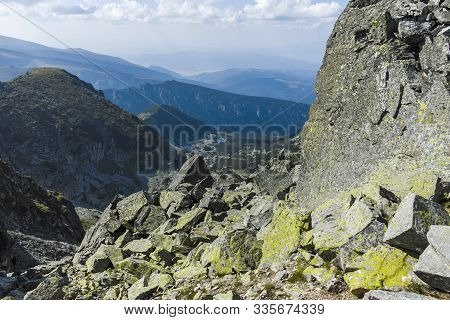 Amazing Landscape From Lovnitsa Peak, Rila Mountain, Bulgaria
