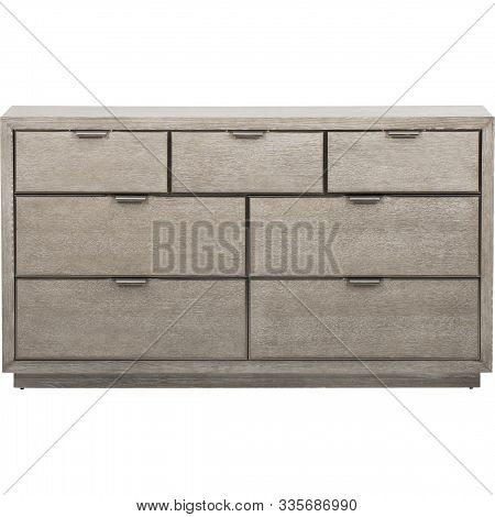 Vintage Dixie Campaign White Chest Of Drawers