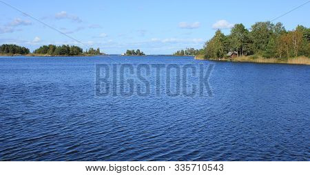 Blue Summer Day In Vita Sannar, Sweden.