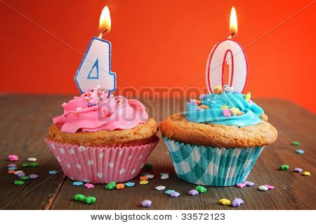 40 Narozeniny Cupcake