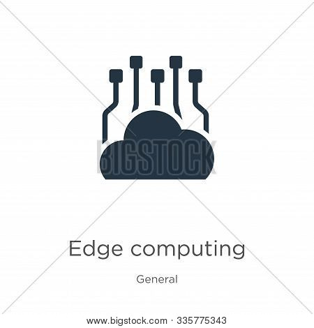 Edge Computing Icon Vector. Trendy Flat Edge Computing Icon From General Collection Isolated On Whit