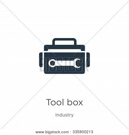 Tool Box Icon Vector. Trendy Flat Tool Box Icon From Industry Collection Isolated On White Backgroun