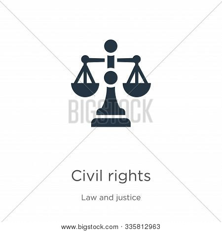 Civil Rights Icon Vector. Trendy Flat Civil Rights Icon From Law And Justice Collection Isolated On 