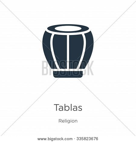 Tablas Icon Vector. Trendy Flat Tablas Icon From Religion Collection Isolated On White Background. V