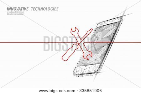 Phone Service Repair Help Business Concept. Fatal Mobile Smartphone System Crash. Software Error Bug