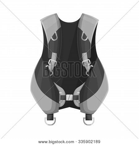 Vector Illustration Of Compensator And Dive Sign. Graphic Of Compensator And Diver Vector Icon For S