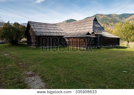 Old Grazhda Hut - Typical For Galicia Type Of Homestead, When Residential And Commercial Premises Ar