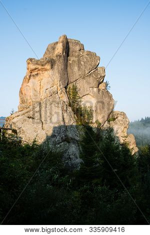 Tustan Fortress - Archeological And Natural Monument Of National Significance In Urych, Ukraine
