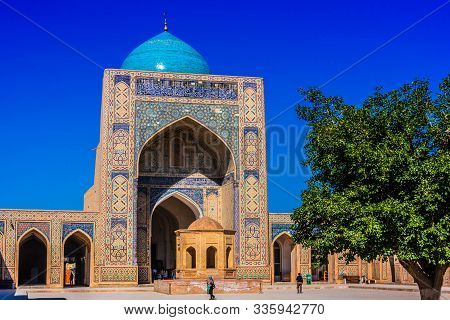 Bukhara, Uzbekistan - May 1, 2019: Po-i-kalan Or Poi Kalan, An Islamic Religious Complex Located Aro