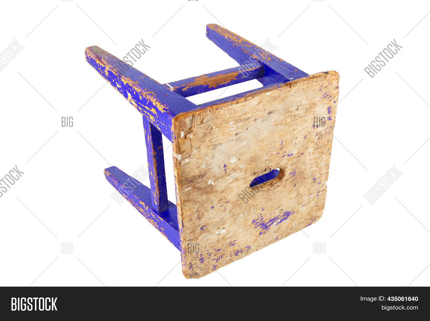 Old Used Wooden Stool Image & Photo (Free Trial) Bigstock