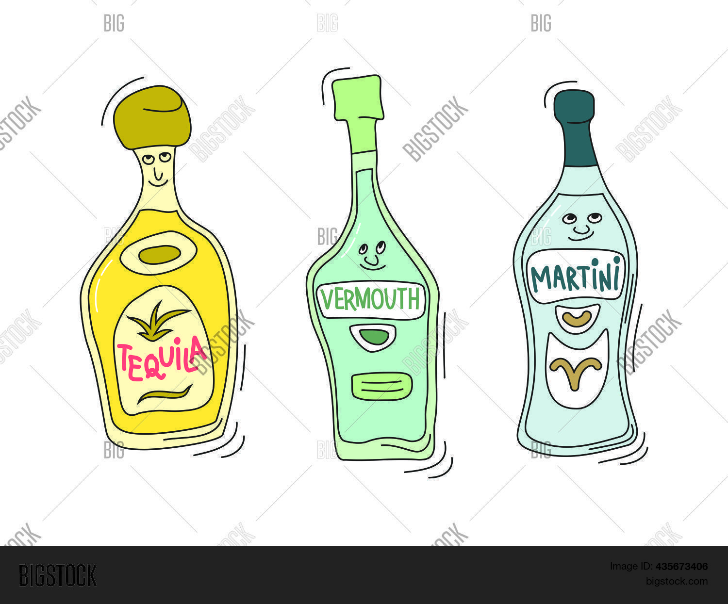 Tequila, Vermouth Vector & Photo (Free Trial) Bigstock