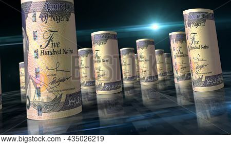 Nigerian Naira Money Banknotes Pack Illustration