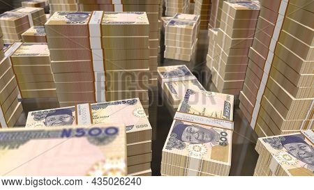 Nigerian Naira Money Banknotes Pack Illustration