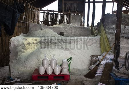 Sea Salt Product Store Warehouse Of Local Grocery Store Shop Beside Thanon Phet Kasem Highway For Th