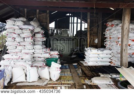 Sea Salt Product Store Warehouse Of Local Grocery Store Shop Beside Thanon Phet Kasem Highway For Th