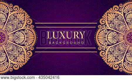 Floral And Mandala Ornamental Decorative Frame Background Design